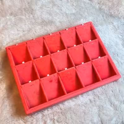 سینی نیم ستی و پلاکی مخمل 15خانه و 18خانه