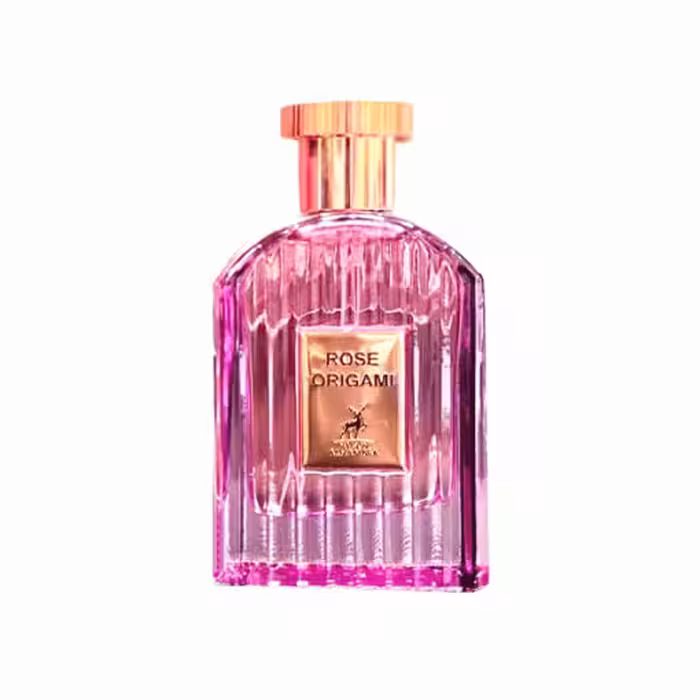 ادکلن الحمبرا مدل رز اوریگامی رایحه تام فورد کافه رز