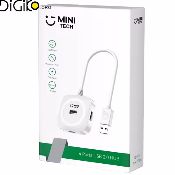 هاب USB2.0 مینی تک 4 پورت مدل M-2408