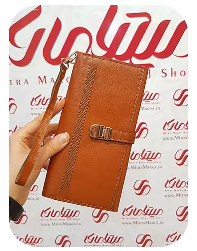 کد 1356 کیف پول چرم طبیعی جلو دوخت