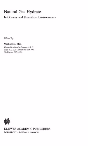 خرید و دانلود نسخه کامل کتاب Natural Gas Hydrate in Oceanic and Permafrost Environments