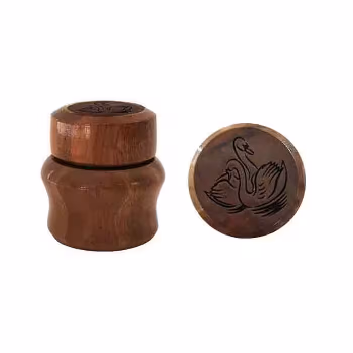 دوات خوشنویسی چوبی طرح قو (چوب گردو)