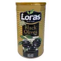 زیتون لوراس سیاه با هسته وزن خالص 600 گرم