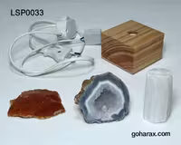 چراغ یوگا سنگ های کوارتز سلنایت کلسیت مخملی