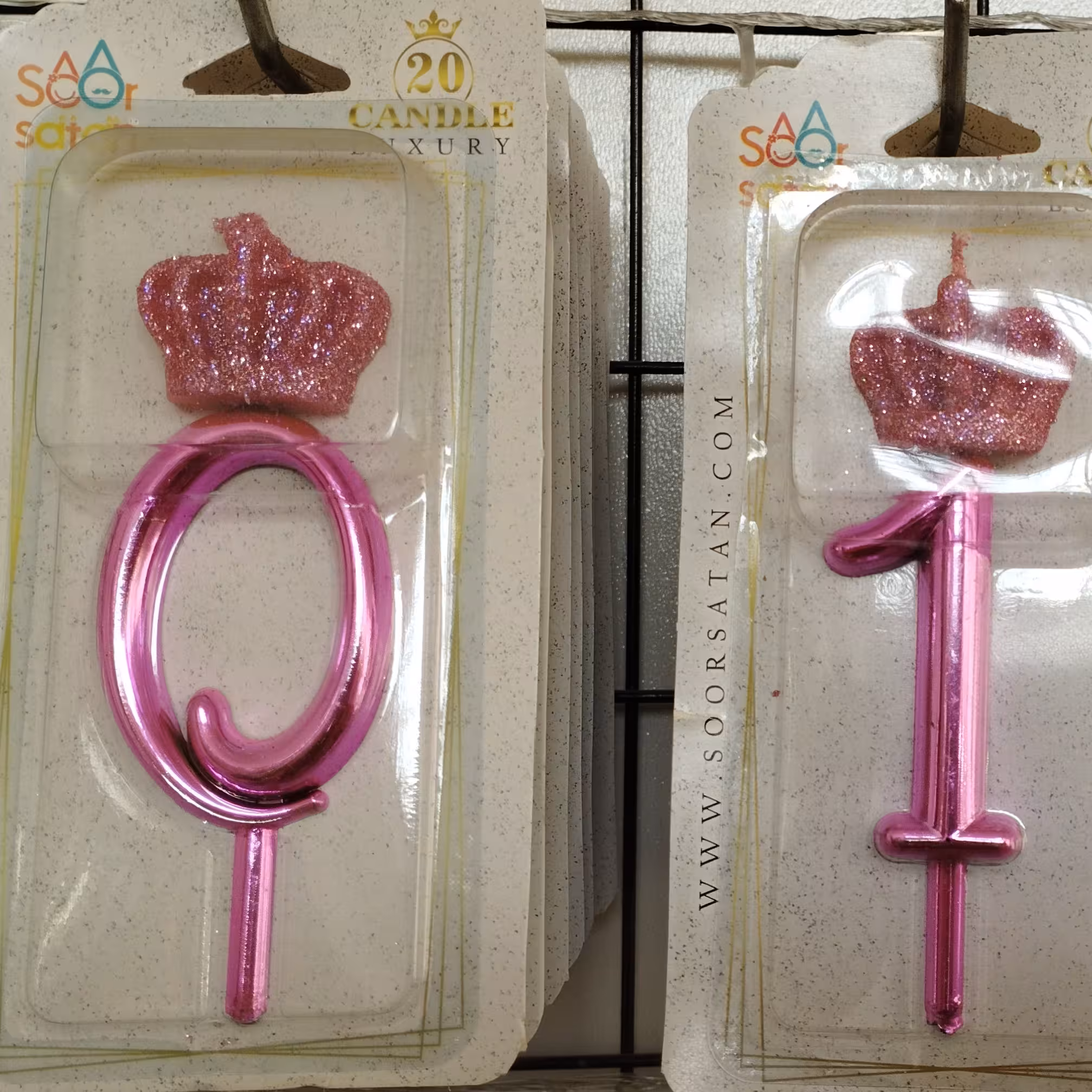 شمع عددی طرح تاج و ستاره جور، در رنگ های متنوع و جذاب  با تخفیف ویژه 