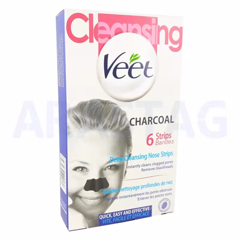 چسب‌ پاک کننده بینی ویت مدل Charcoal بسته 6 عددی