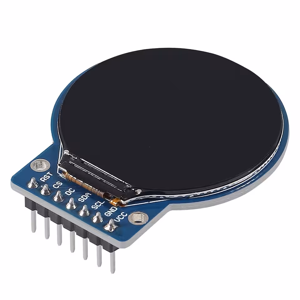 نمایشگر TFT فول کالر 1.28 اینچ دایره ای با درایور GC9A01