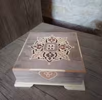 جعبه جواهرات مشبک جُوَک کاری کد 10732