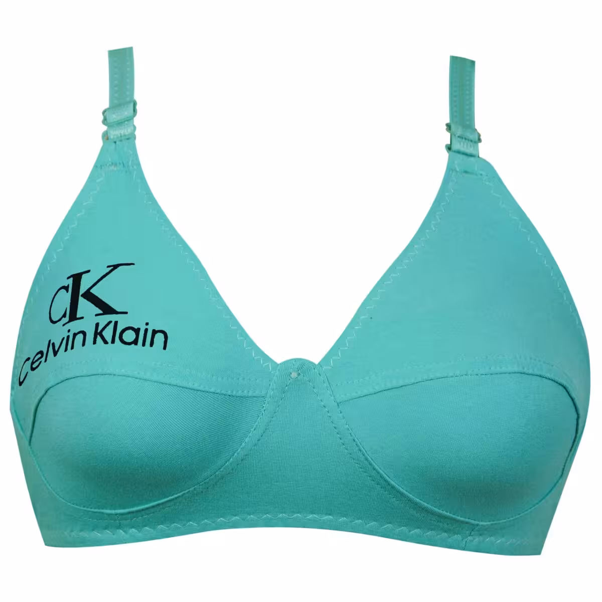 سوتین زنانه بدون فنر سبزآبی کد 3400-MY