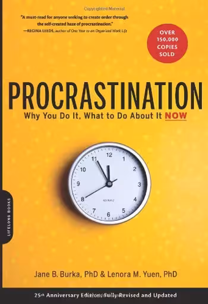 خرید و دانلود نسخه کامل کتاب Procrastination: Why You Do It, What to Do About It Now - PDF