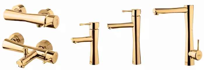 ست شیرالات درخشان مدل فلاور طلایی