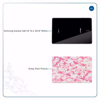 برچسب پوششی ماهوت مدل Army-Pink-pixel مناسب برای تبلت سامسونگ Galaxy Tab S4 10.5 2018 T830