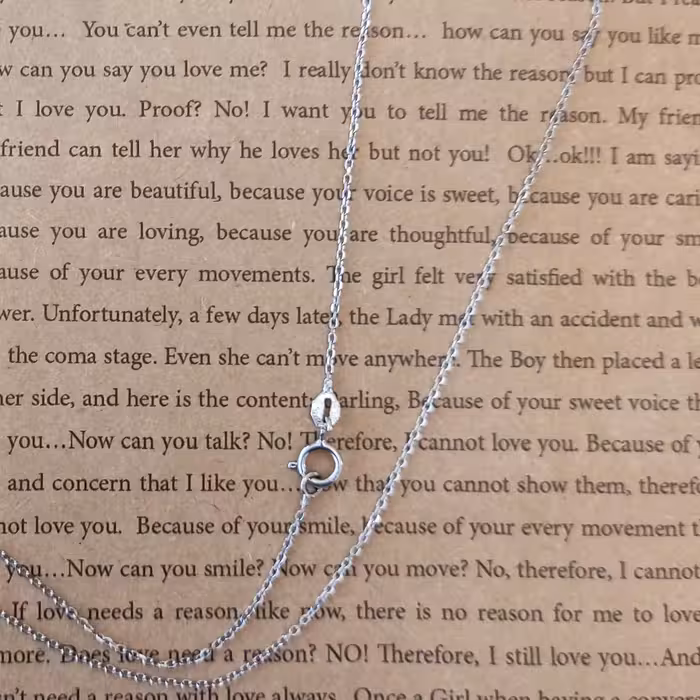 گردنبند نقره دخترانه مدل اسکوئید کد SLN_M103