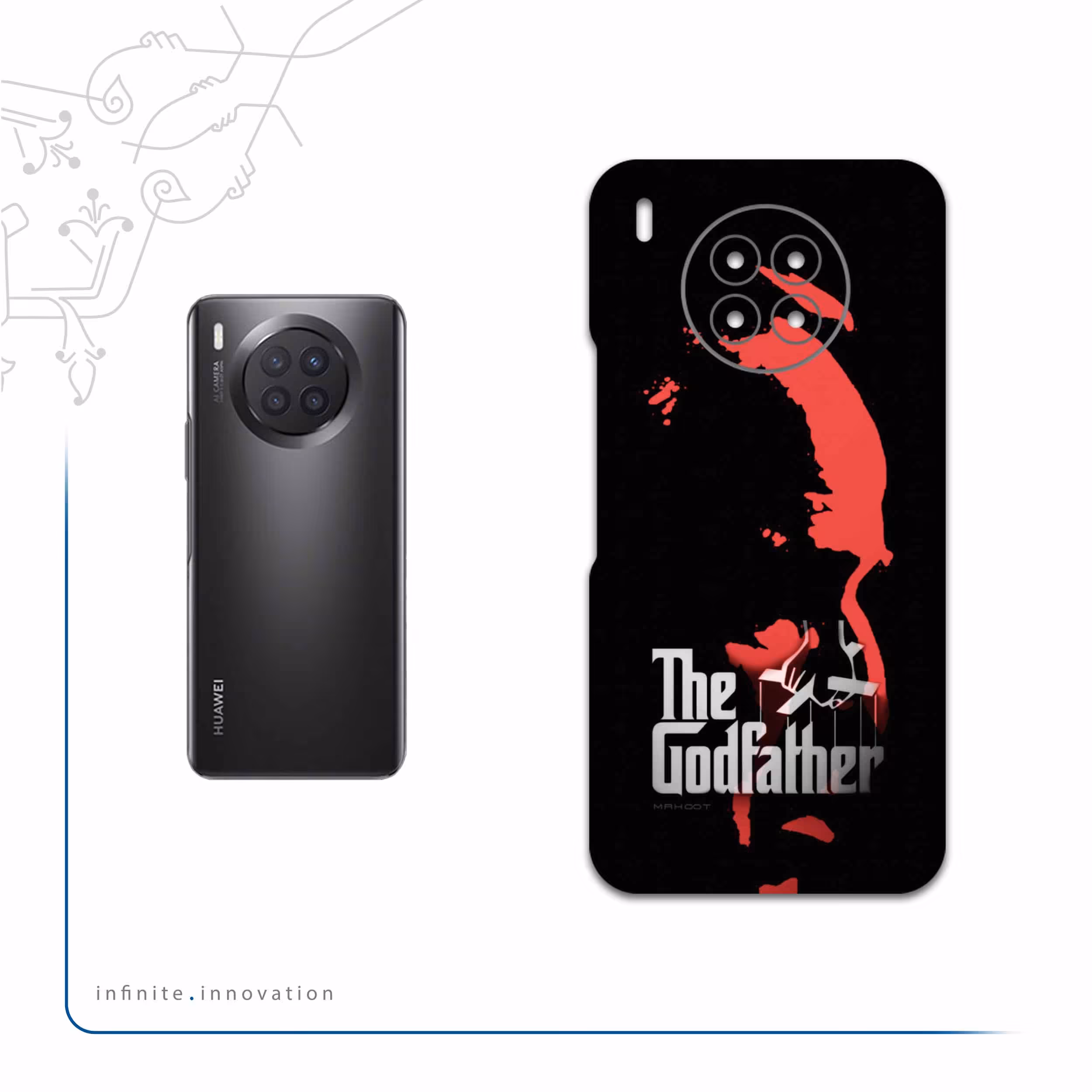 برچسب پوششی ماهوت مدل The-Godfather مناسب برای گوشی موبایل هوآوی Nova 8i