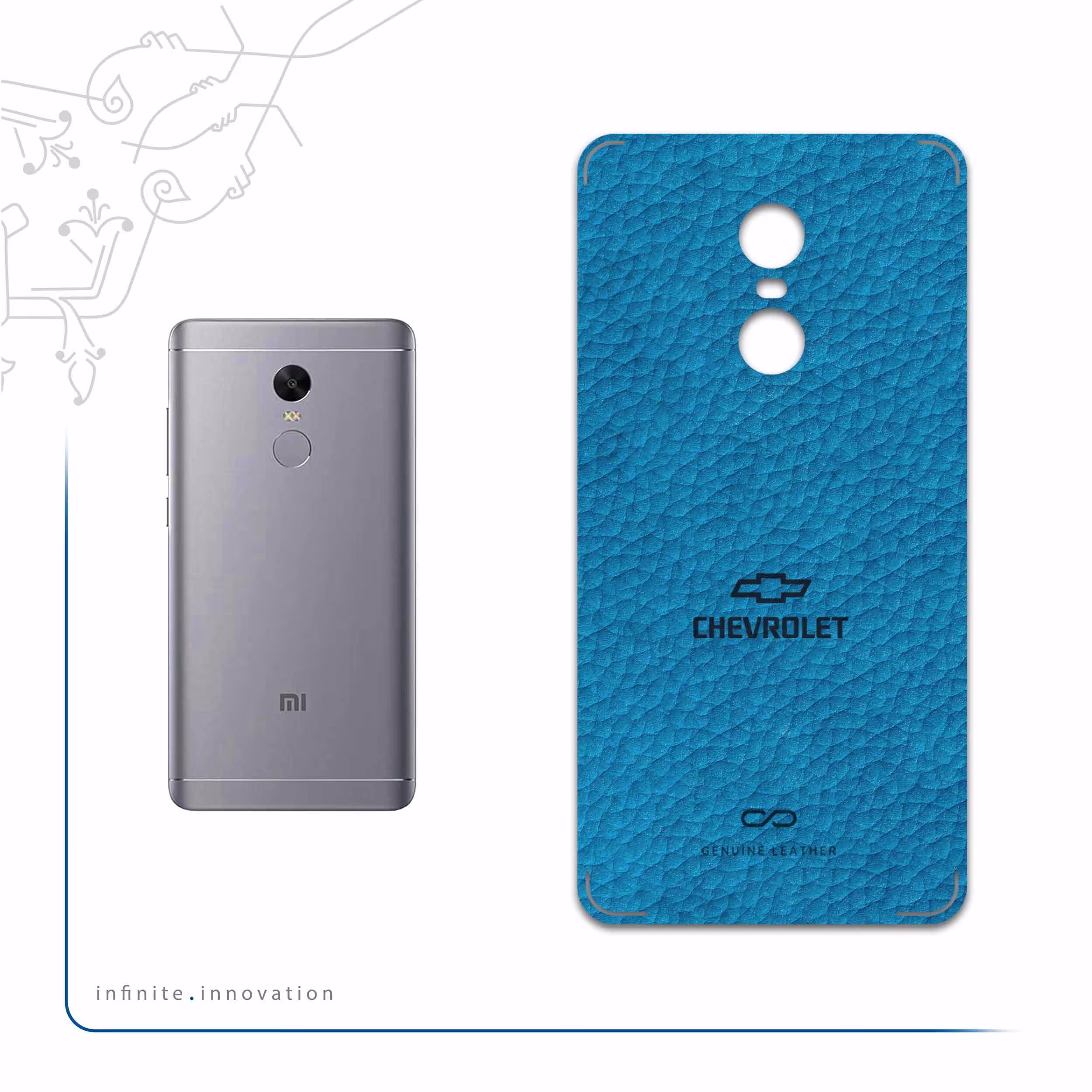 برچسب پوششی ماهوت مدل BL-CHVRLT مناسب برای گوشی موبایل شیائومی Redmi Note 4X