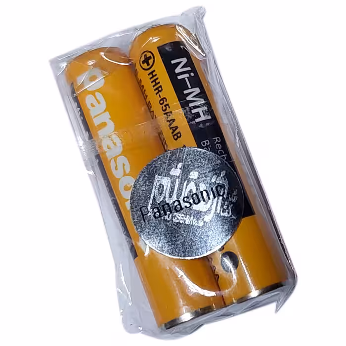 باتری تلفن بی سیم پاناسونیک مدل 65AAAB-630mAh بسته دو عددی