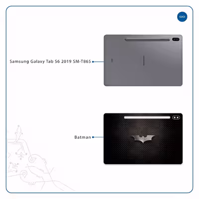 برچسب پوششی ماهوت مدل Batman مناسب برای تبلت سامسونگ Galaxy Tab S6 2019 SM-T865