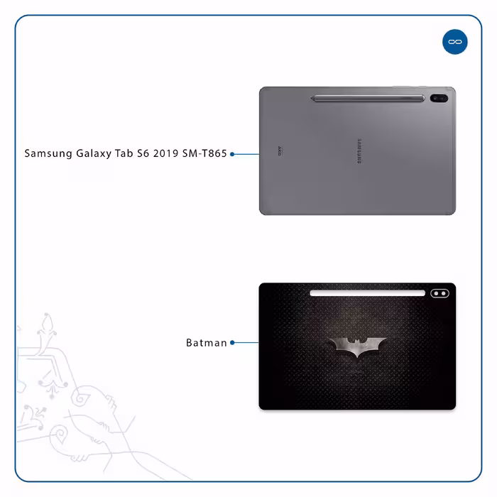 برچسب پوششی ماهوت مدل Batman مناسب برای تبلت سامسونگ Galaxy Tab S6 2019 SM-T865