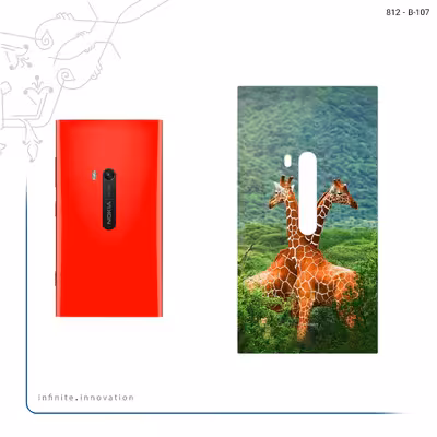 برچسب پوششی ماهوت مدل Giraffe مناسب برای گوشی موبایل نوکیا Lumia 920
