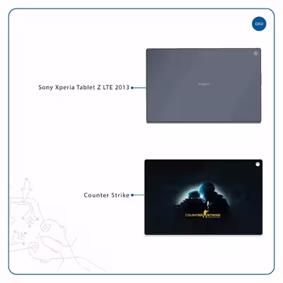برچسب پوششی ماهوت مدل Counter-Strike مناسب برای تبلت سونی Xperia Tablet Z LTE 2013