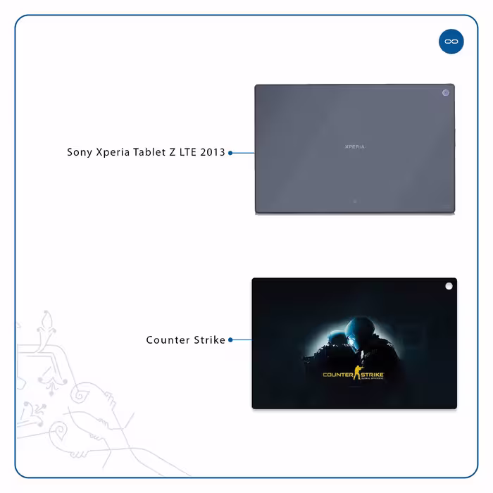 برچسب پوششی ماهوت مدل Counter-Strike مناسب برای تبلت سونی Xperia Tablet Z LTE 2013