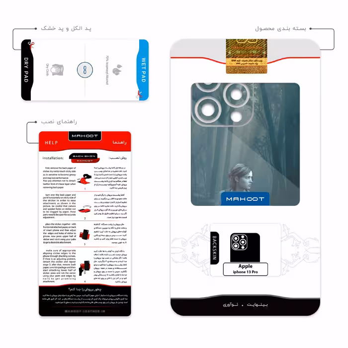 برچسب پوششی ماهوت مدل The-Last-of-Us مناسب برای گوشی موبایل اپل iphone 13 Pro