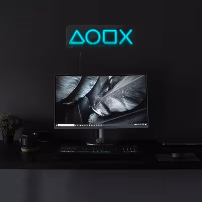 چراغ دیواری نئون دیزاین طرح Ps-Keys-GL_TBL