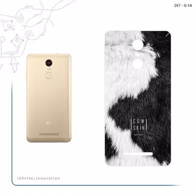 برچسب پوششی ماهوت مدل Cow Skin مناسب برای گوشی موبایل شیائومی Redmi Note 3