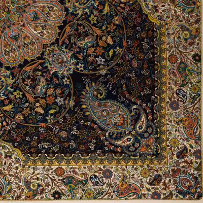 رومیزی ترمه نگین خاتم یزد طرح افشاری کد SRM