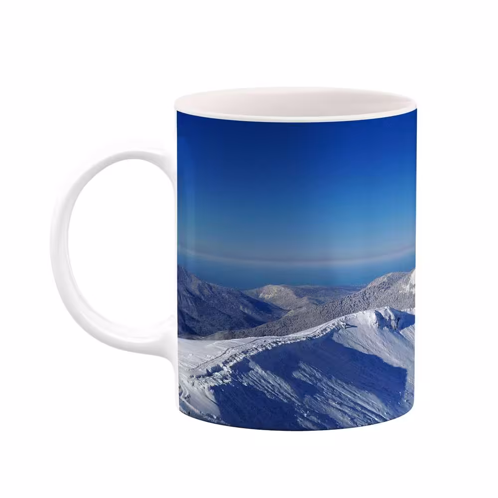 ماگ کاکتی طرح منظره برفی مدل mgs15049