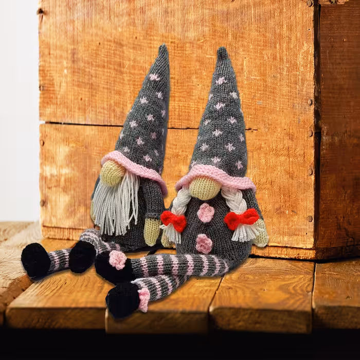 عروسک بافتنی مدل لی لی پوت بسته 2 عددی