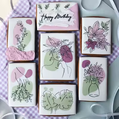 قالب شیرینی به گز مدل مستطیل مجموعه 5 عددی