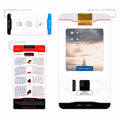 برچسب پوششی ماهوت مدل London-City مناسب برای گوشی موبایل شیائومی Redmi 10 Prime