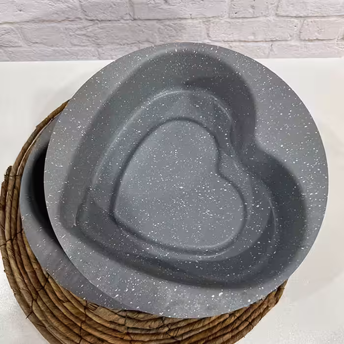 قالب کیک به گز مدل قلب کف برجسته