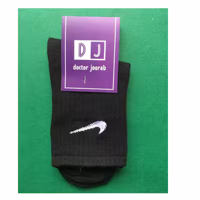 جوراب ساق کوتاه دکتر جوراب مدل کشی کد NK401626 رنگ مشکی