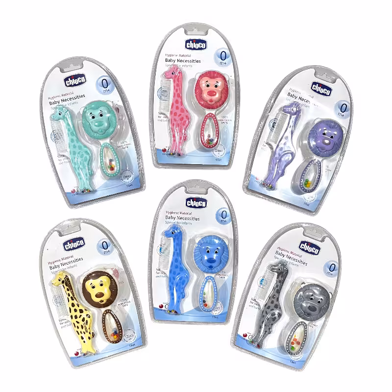 شانه و برس نوزاد طرح شیر و زرافه چیوکو Chioco