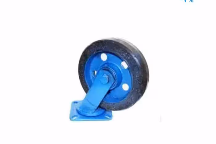 چرخ پاترولی لاستیکی گردان سایز 300 سنگین با تحمل وزن بالا و جنس مواد درجه یک