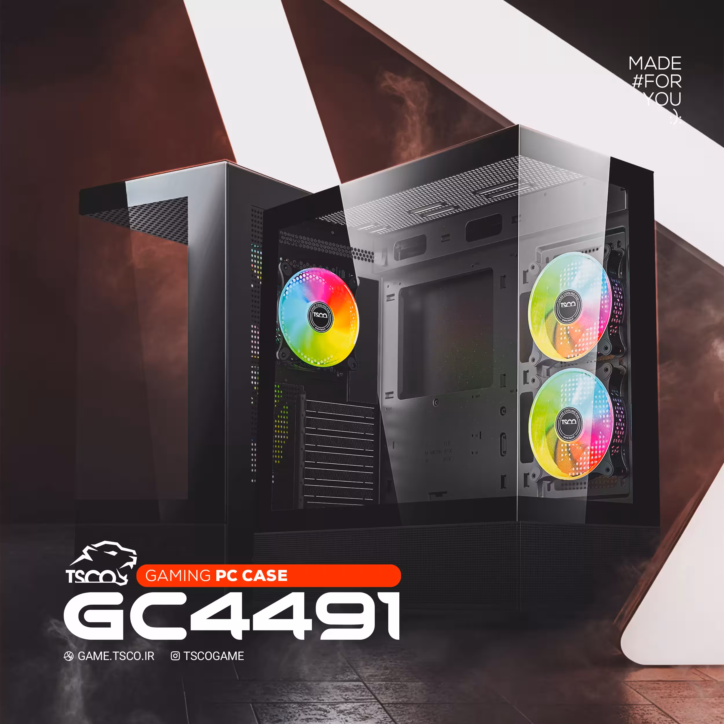 کیس کامپیوتر تسکو مدل GC4491