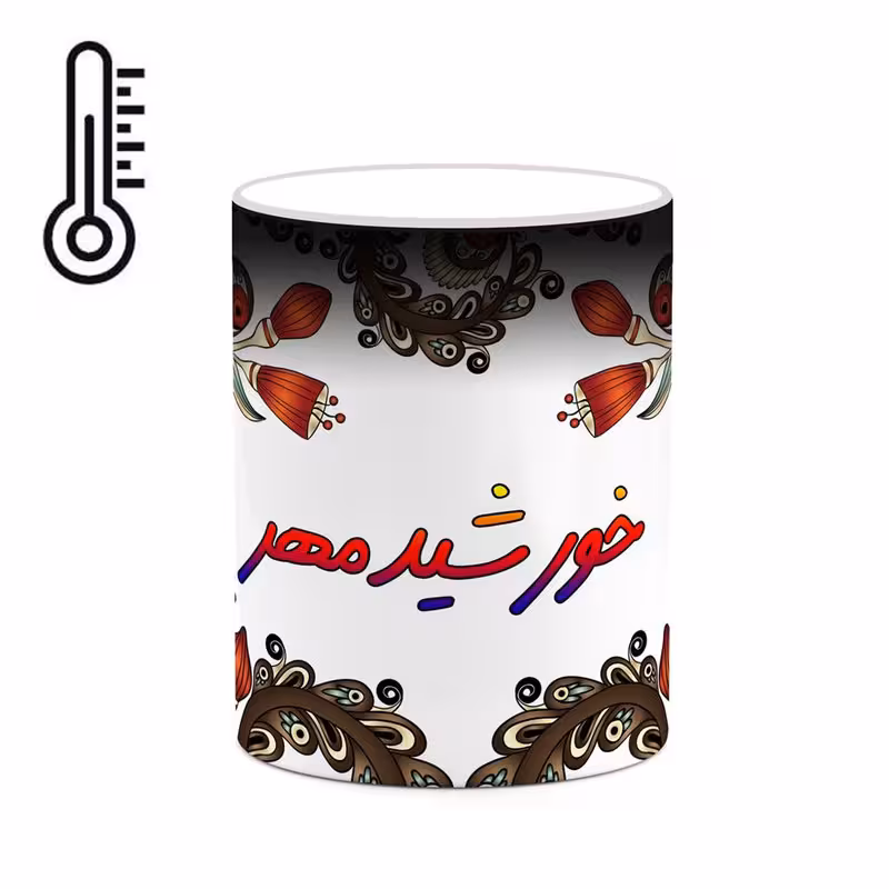 ماگ حرارتی   اسم خورشیدمهر  سنتی گل و بته کد mgh44895