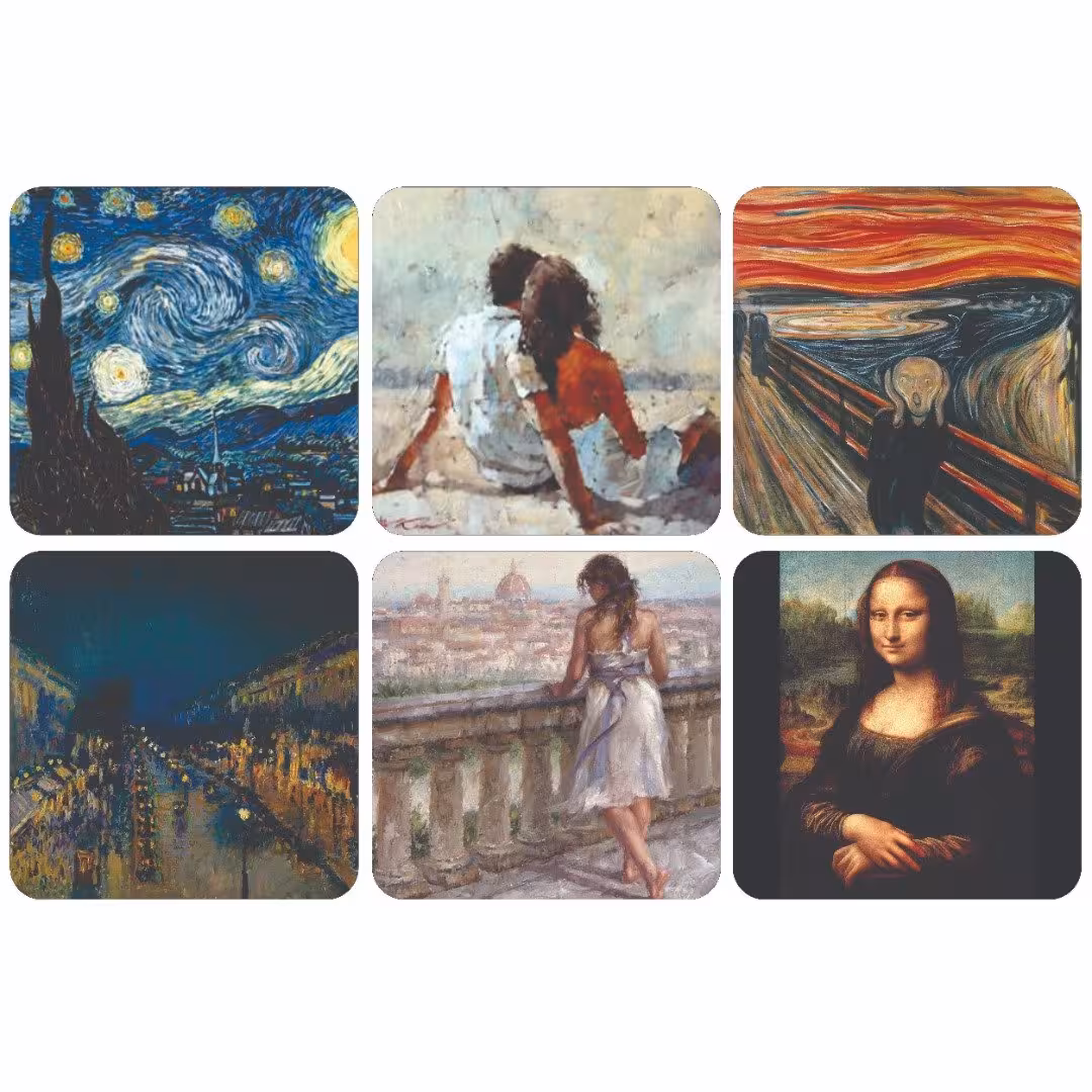 زیر لیوانی طرح هنری 1