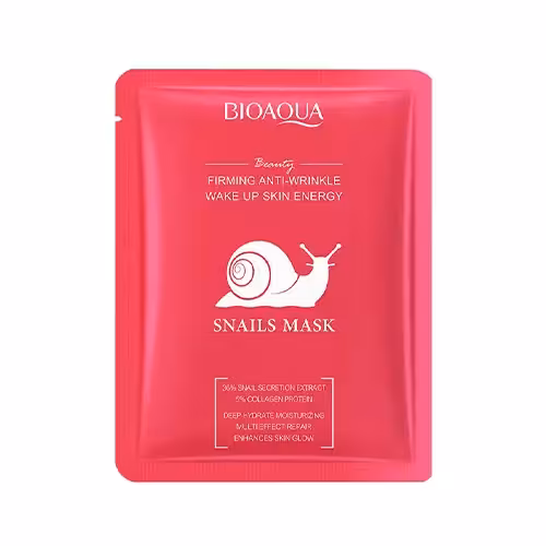 ماسك ورقه ای سفت كننده و ضد چروك حلزون بيو آكوا كد BQY08169