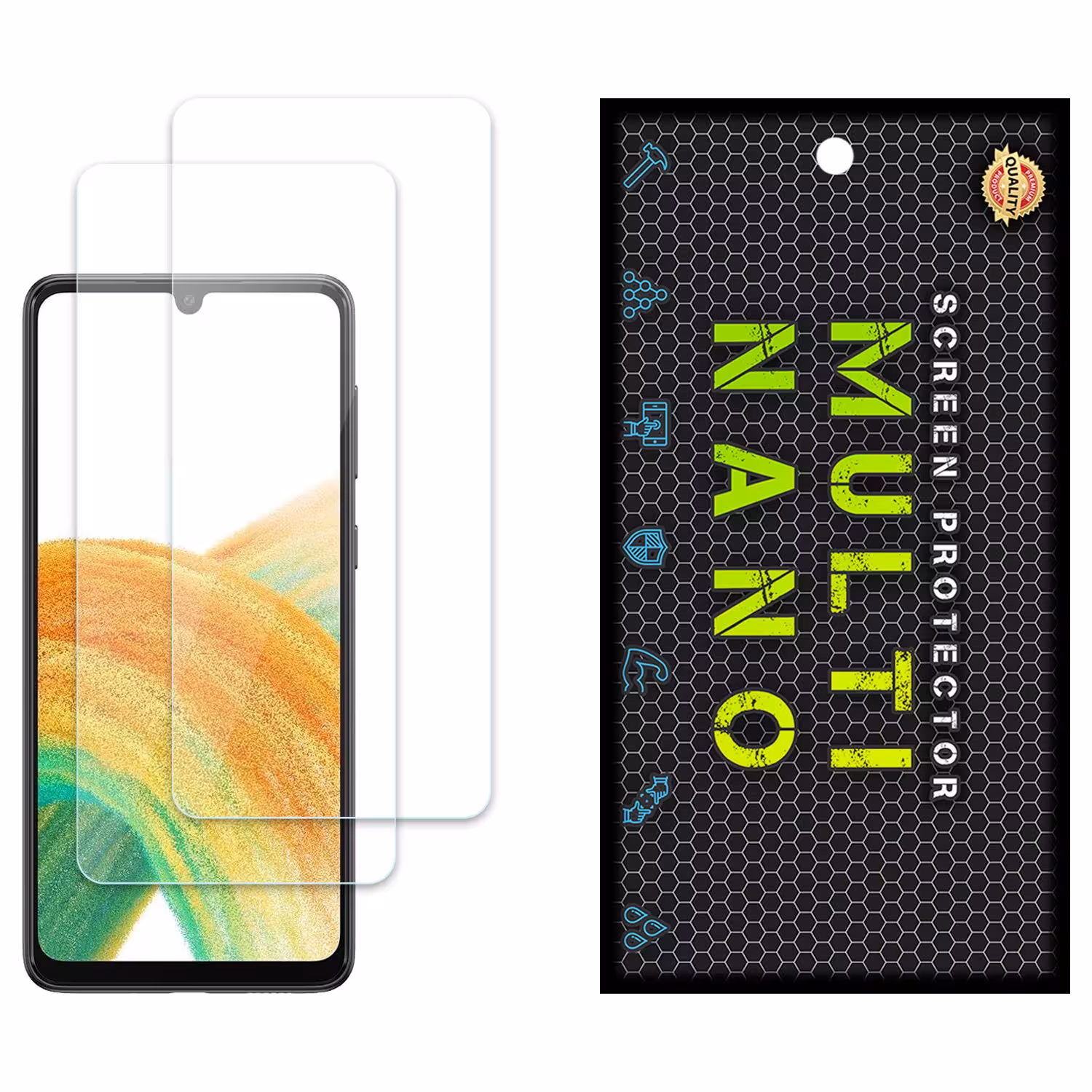 محافظ صفحه مولتی نانو مدل X-S2N برای موبایل سامسونگ Galaxy A33 پک دو عددی