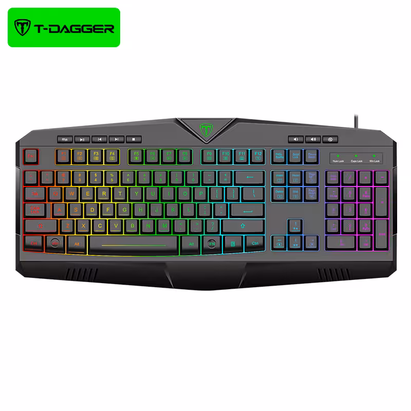 کیبورد سیمی گیمینگ تی دگر T-Dagger Submarine T-TGK205 Gaming Keyboard