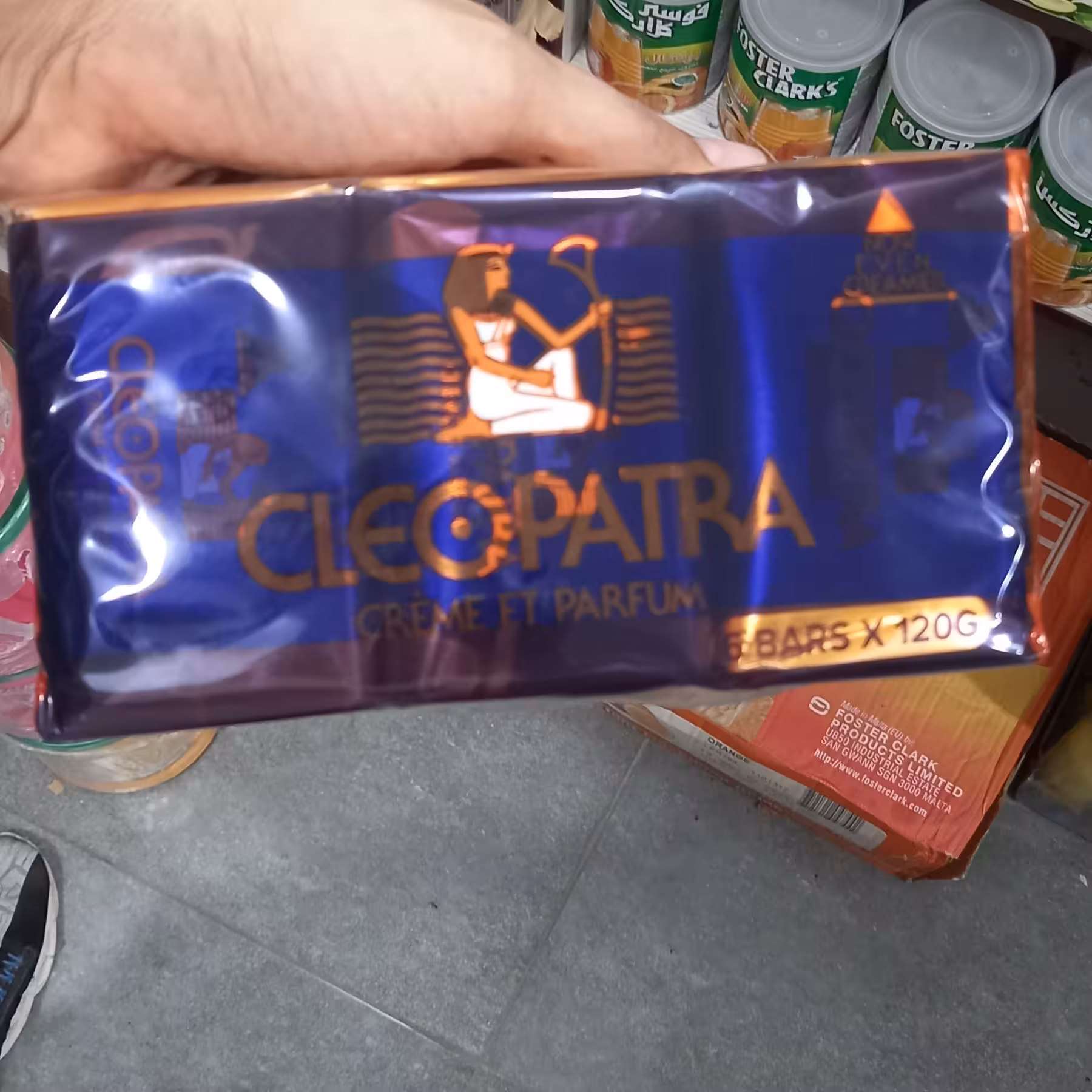 صابون شستشو کلوپاترا مدل cream et parfum وزن 120 گرم(3تایی)