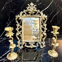 آینه شمعدان برنزی کد 12          