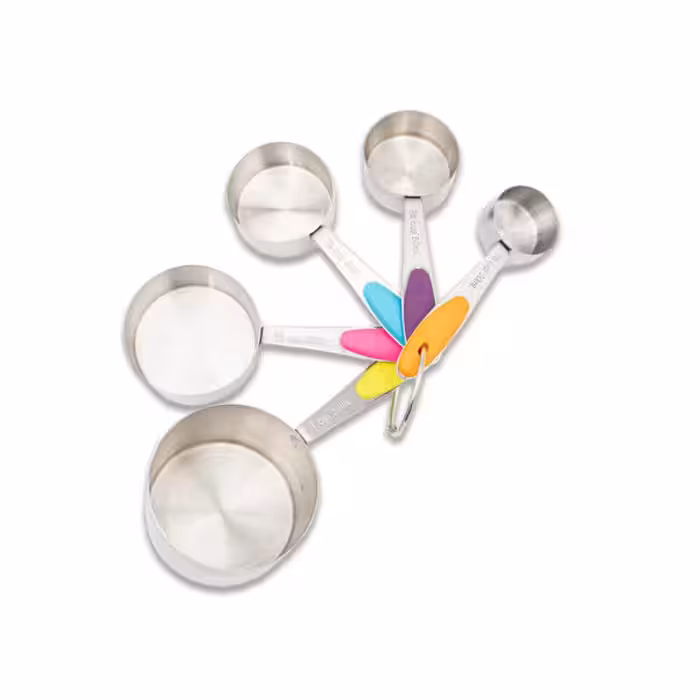 پیمانه استیل دسته رنگی