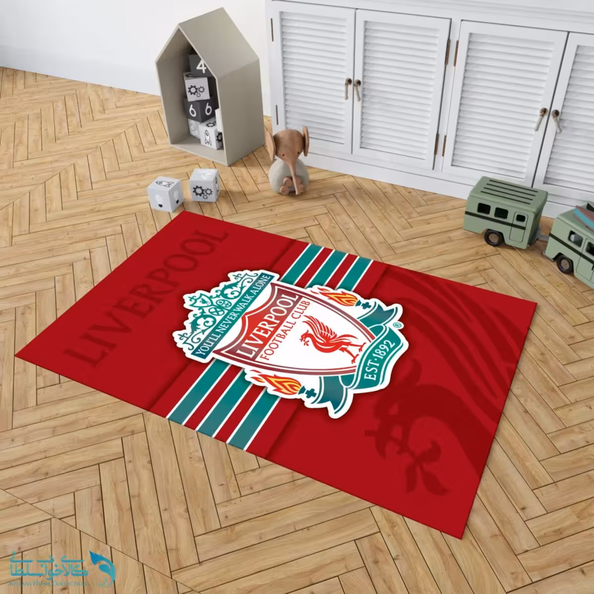 فرشینه اتاق کودک طرح Liverpool کد FR1596