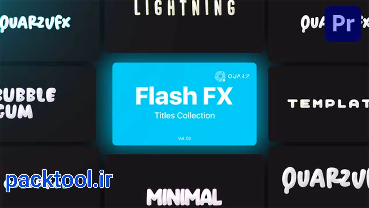 دانلود پروژه آماده پریمیر عناوین و فلش های متحرک Flash Motion Titles - پک تول