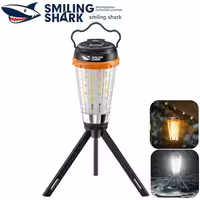 لامپ شارژی و چراغ کمپینگ مغناطیسی 5 حالته اسمایلینگ‌شارک مدل LY8305