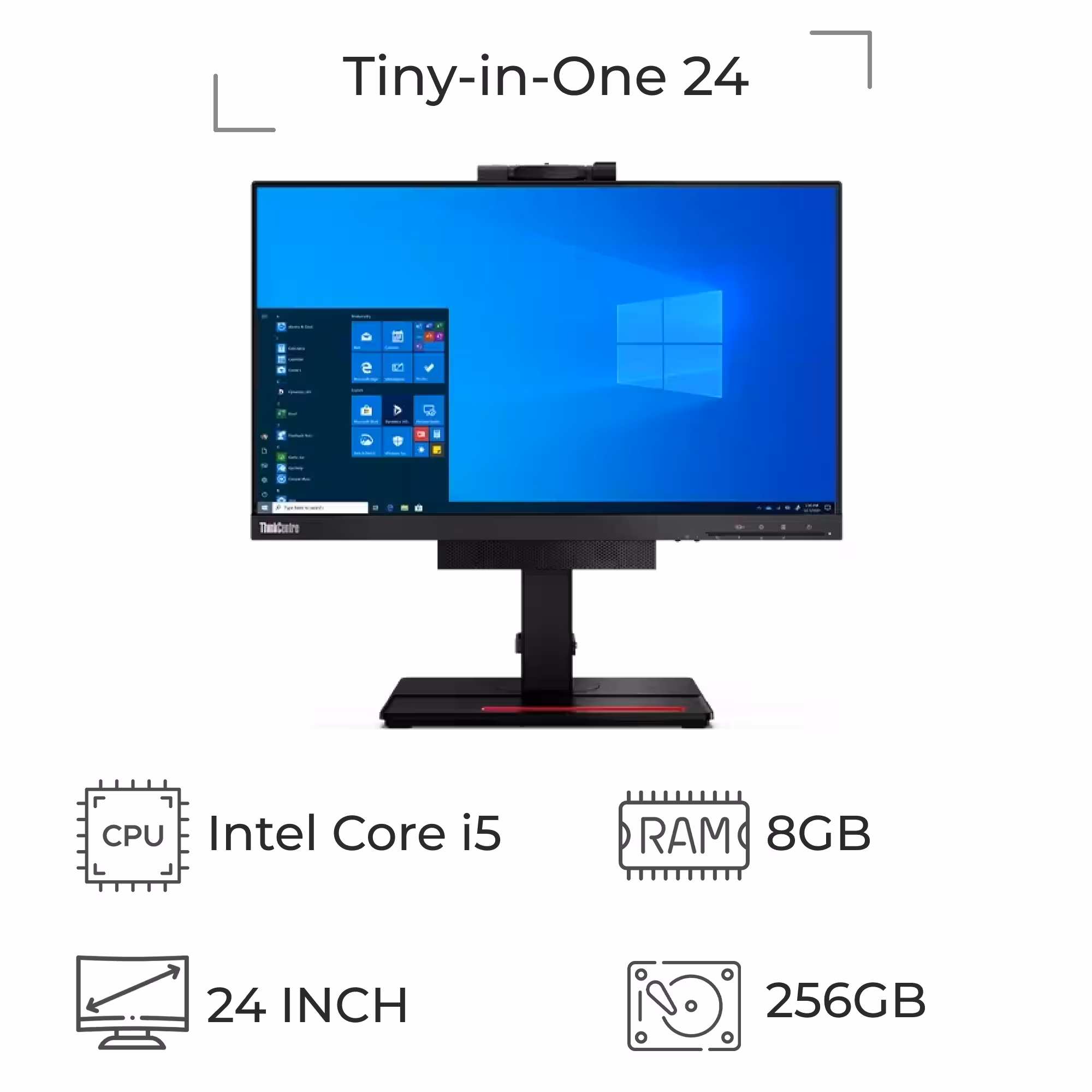 آل این وان استوک لنوو Tiny-in-One 24 پردازنده i5 نسل 7
